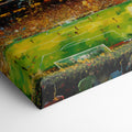 Framed canvas print of an abstract vibrant football stadium scene