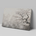 Framed canvas print of cherry blossom tree with ink wash effect