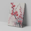 Framed canvas print of watercolour cherry blossoms with delicate pink petals and oriental art influence